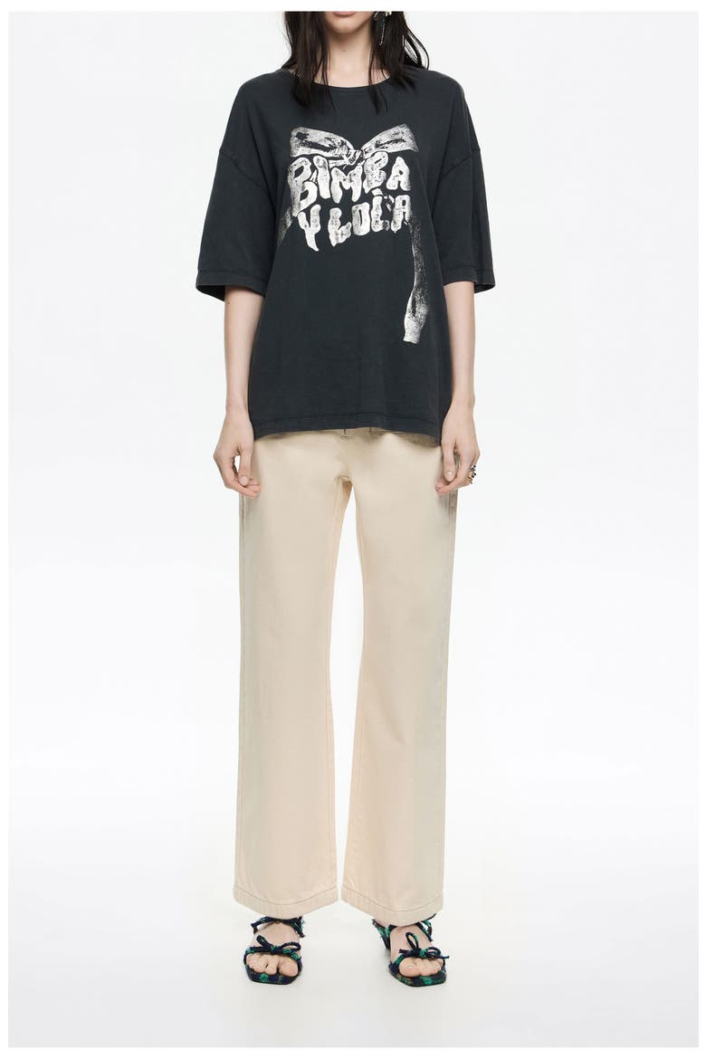 Denim Ankle-Length Jeans, Main, color, IVORY