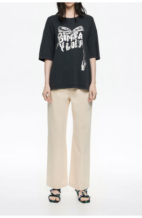 Denim Ankle-Length Jeans