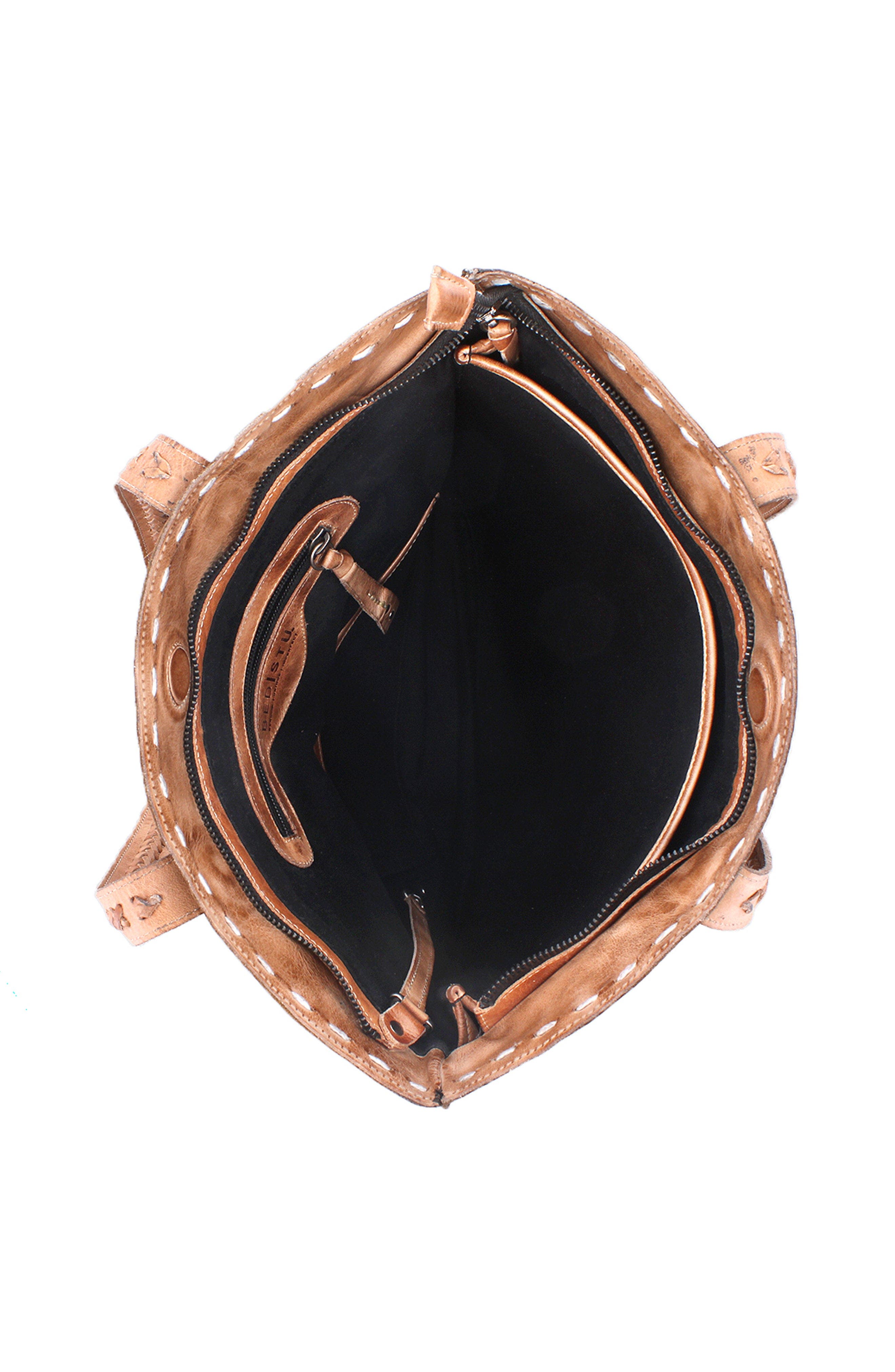 Bed Stu Barra II Tote Bag, Alternate, color, Black Lux Tan Rustic