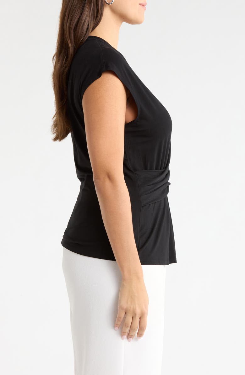 Nordstrom Cap Sleeve Drape Front Top, Alternate, color,