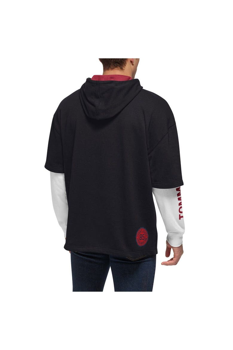 Men's Tommy Jeans Black/White Miami Heat Matthew 2-In-1 T-Shirt & Hoodie Combo Set, Alternate, color, Black