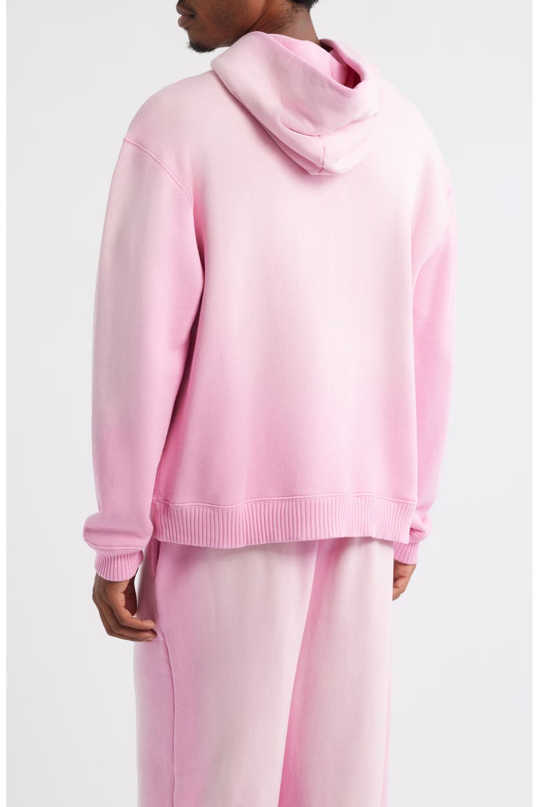 Core Oversize Organic Cotton Brushed Terry Hoodie, Alternate, color, SUN FADED PINK