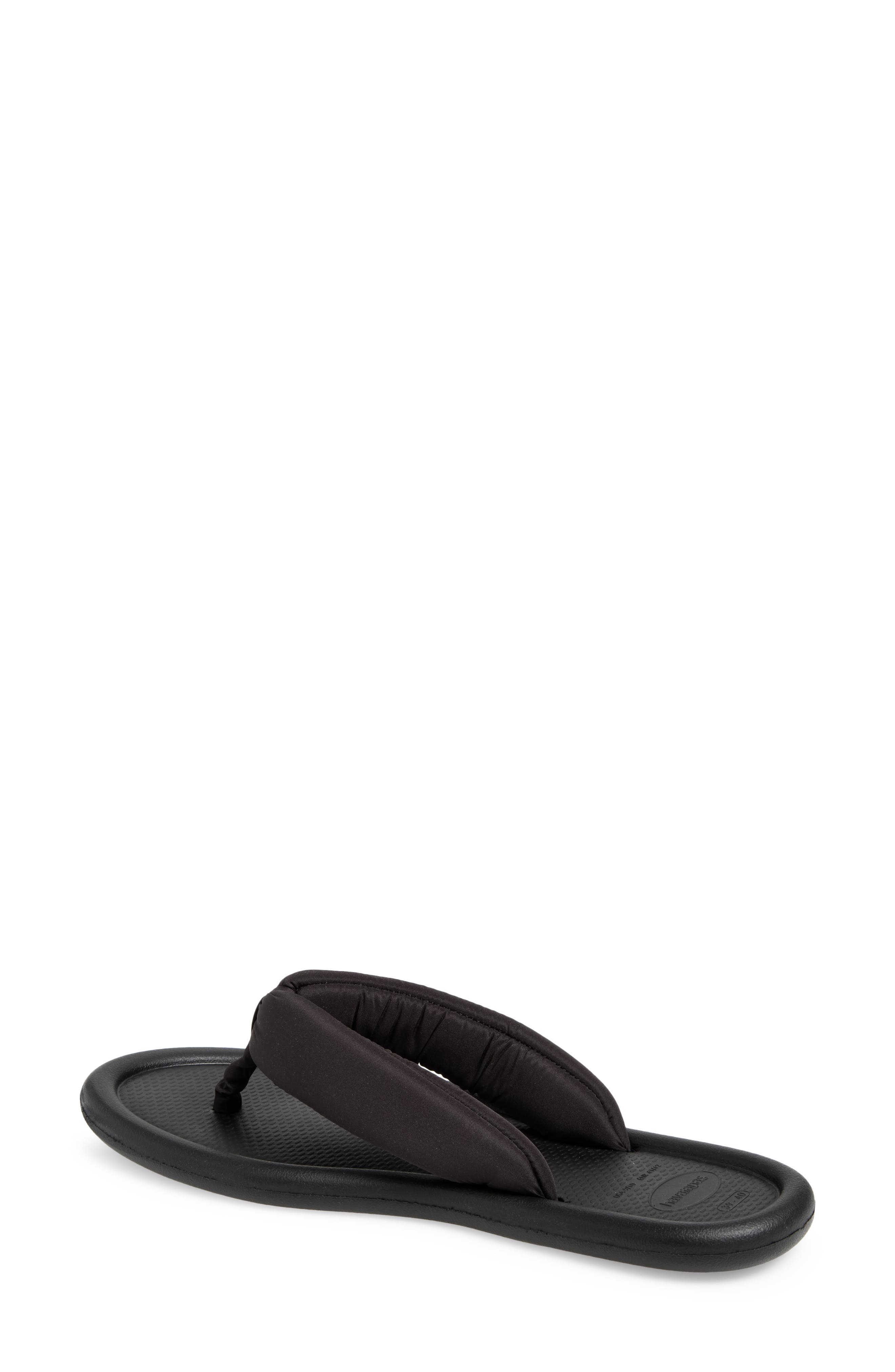 Maxi Puffed Flip Flop, Alternate, color, BLACK