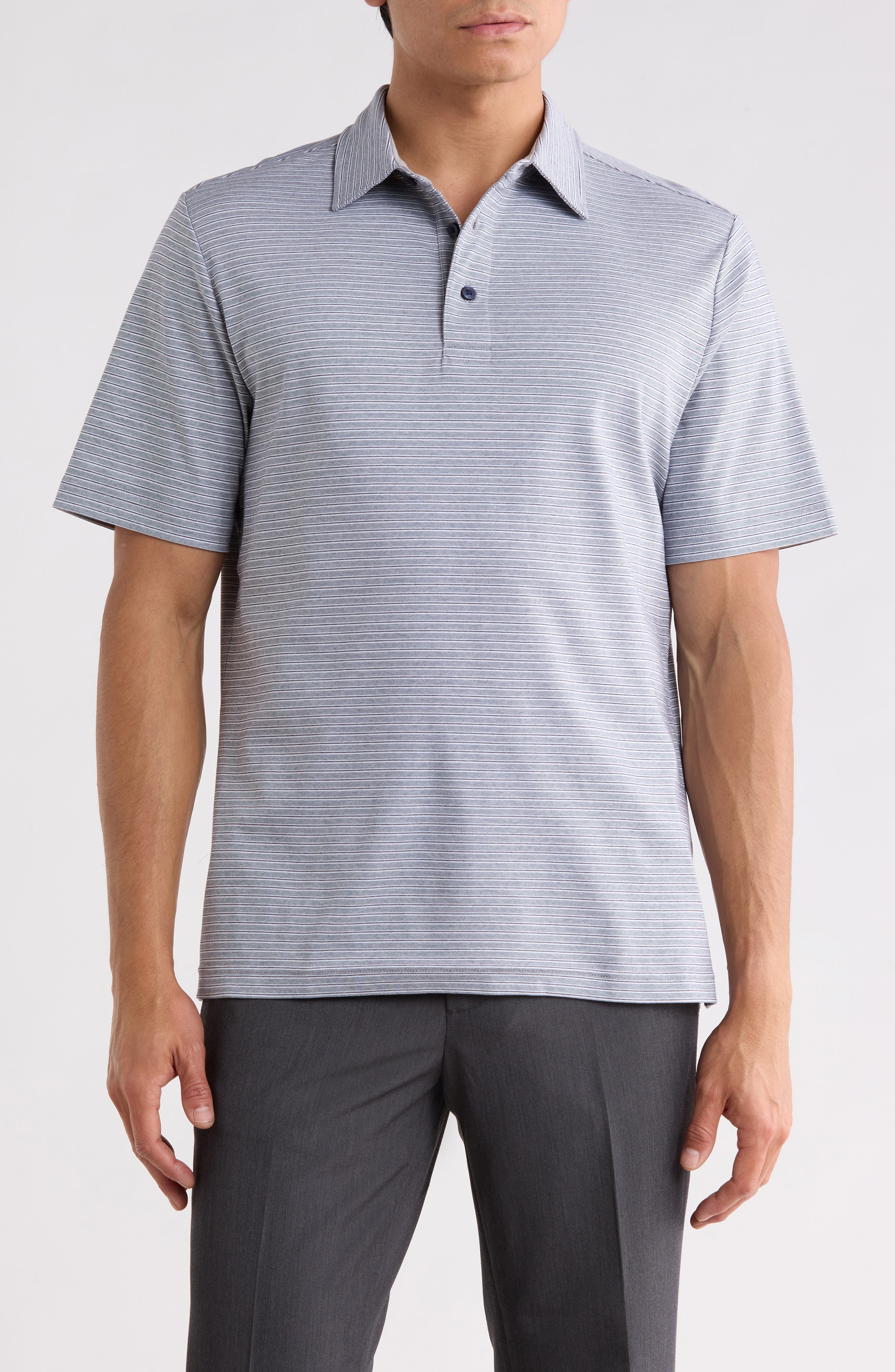 Stripe Cotton Polo