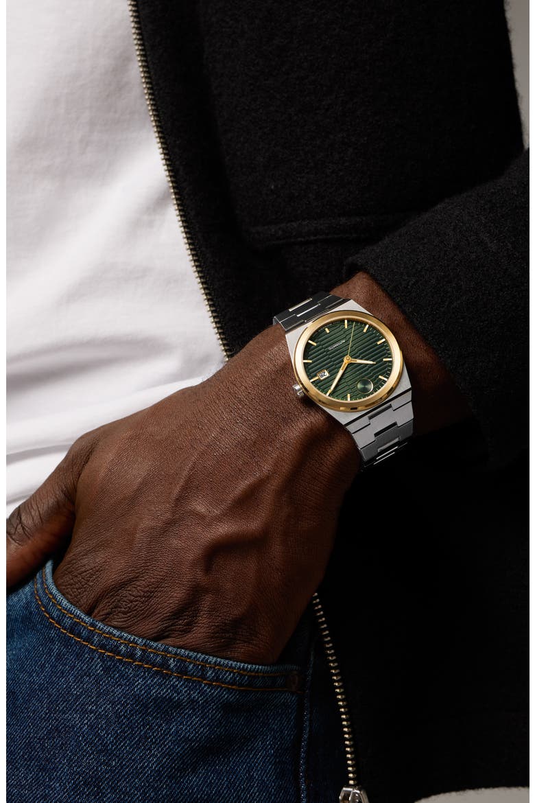 Bold Quest Bracelet Watch, 39mm, Alternate, color, GREEN