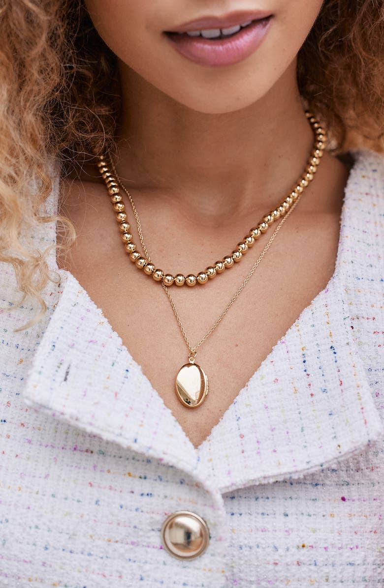 Brook and York Isla Layering Set of 2 Necklaces, Main, color,