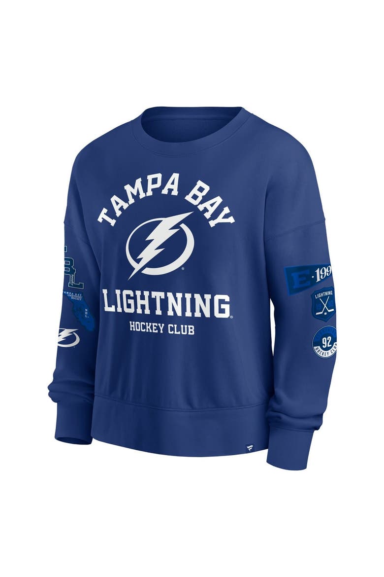 Women's Fanatics Blue Tampa Bay Lightning Go Team Pullover Sweatshirt, Alternate, color, Blue