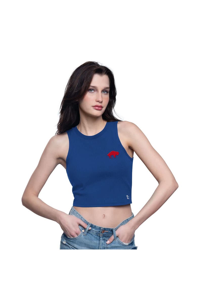 STARTER Women's Starter Royal Buffalo Bills Show Up Cropped Tank Top, Main, color, Royal