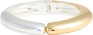 Open Edit Two-Tone Hinged Bangle