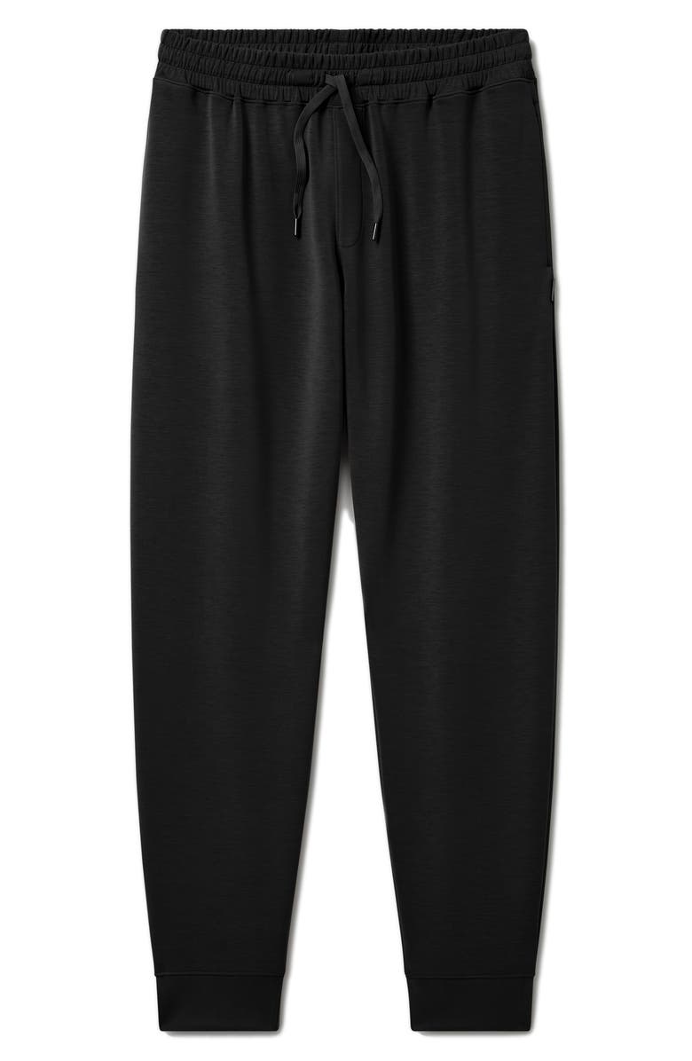 Tommy John Luxe Traveler Knit Joggers, Alternate, color, Black