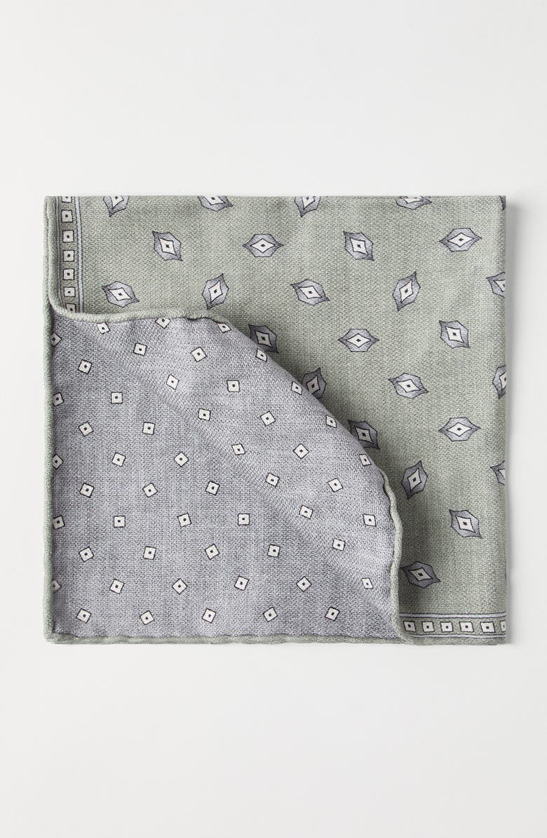 Brunello Cucinelli Pocket square with pattern, Alternate, color, Khaki