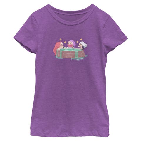 Girl's KPop Demon Hunters Rumi, Mira and Zoey Relaxing  Graphic T-Shirt