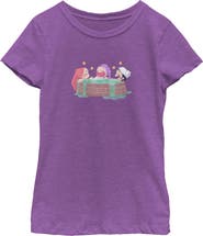 KPop Demon Hunters Girl's KPop Demon Hunters Rumi, Mira and Zoey Relaxing Graphic T-Shirt