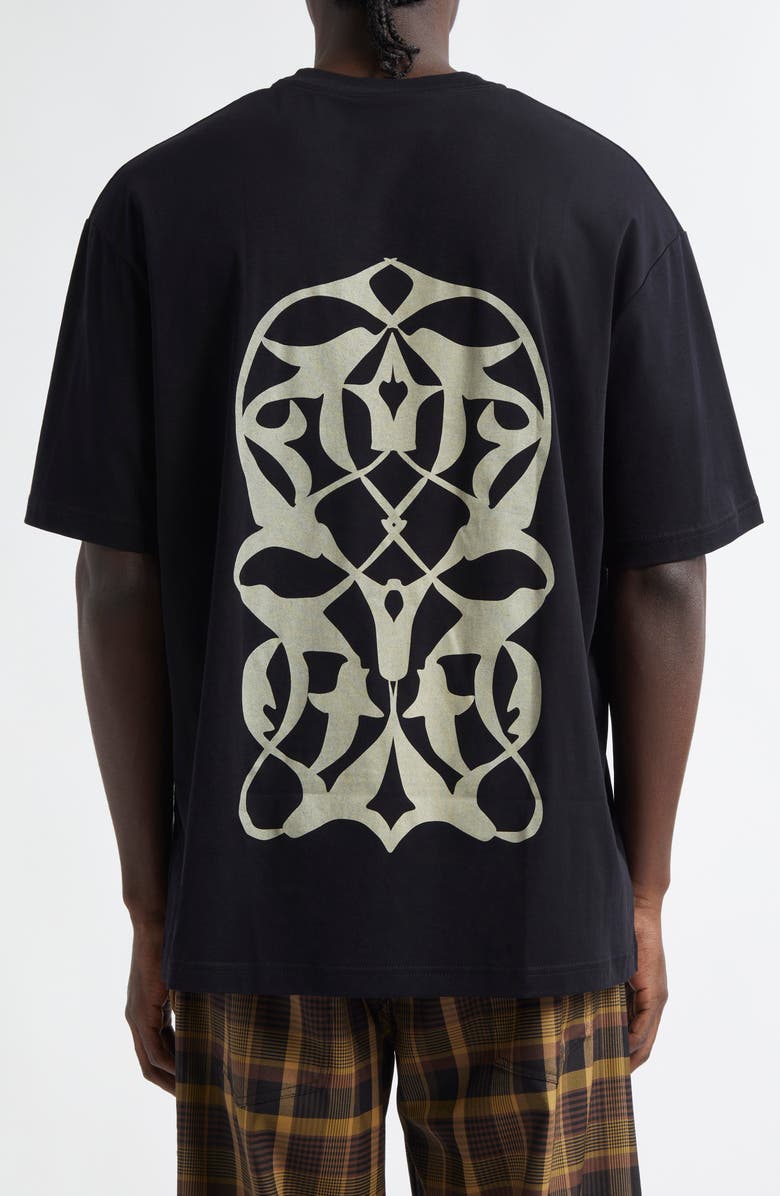 SONG FOR THE MUTE Logo Oversize Cotton Graphic T-Shirt, Alternate, color, Black