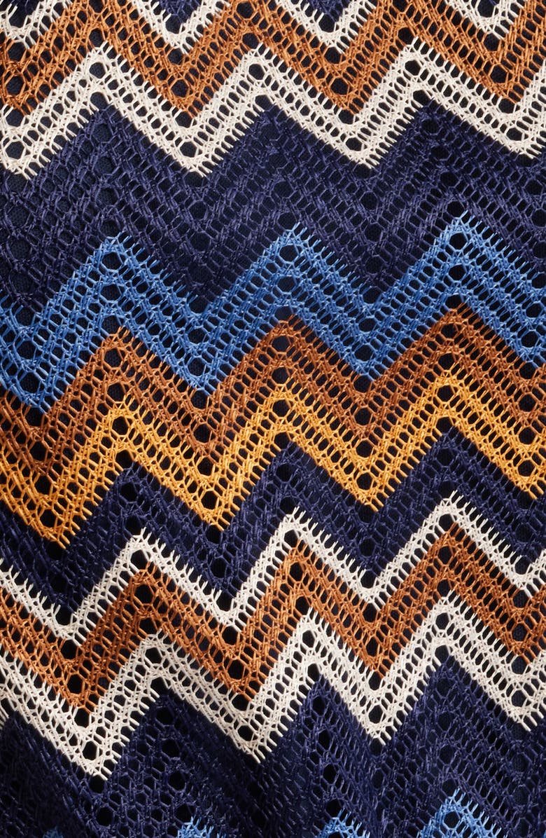 Julia Jordan Mock Neck Tie Belt Maxi Dress, Alternate, color, Blue Multi