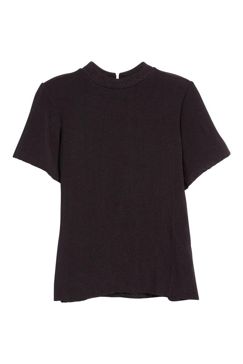 'Bourdon' Boxy Tee, Alternate, color, BLACK