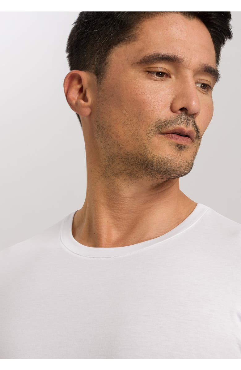 Hanro Living Shirts Cotton Crew Neck T-Shirt, Alternate, color, White