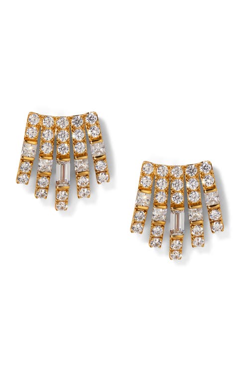 Delphine Cubic Zirconia Stud Earrings