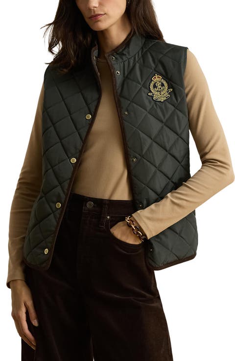 Logo Crest Quilted Vest