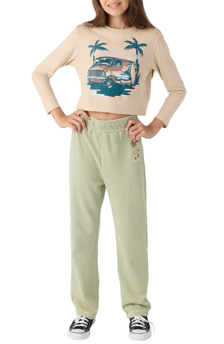 O'Neill Kids' Milena Graphic Sweatpants, Alternate, color, Desert Sage