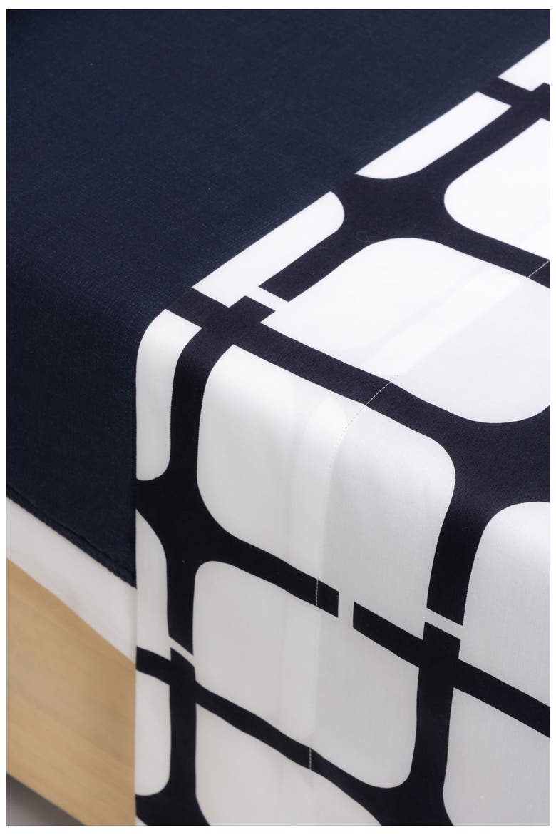 Broken Square 300 Thread Count Sheet Set, Alternate, color, NAVY