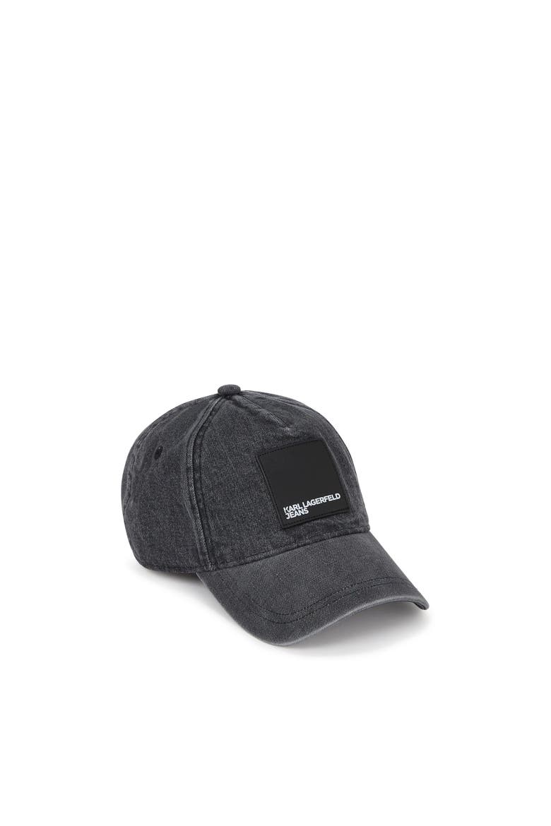 Men's Denim Cap, Main, color, Visual Washed Black