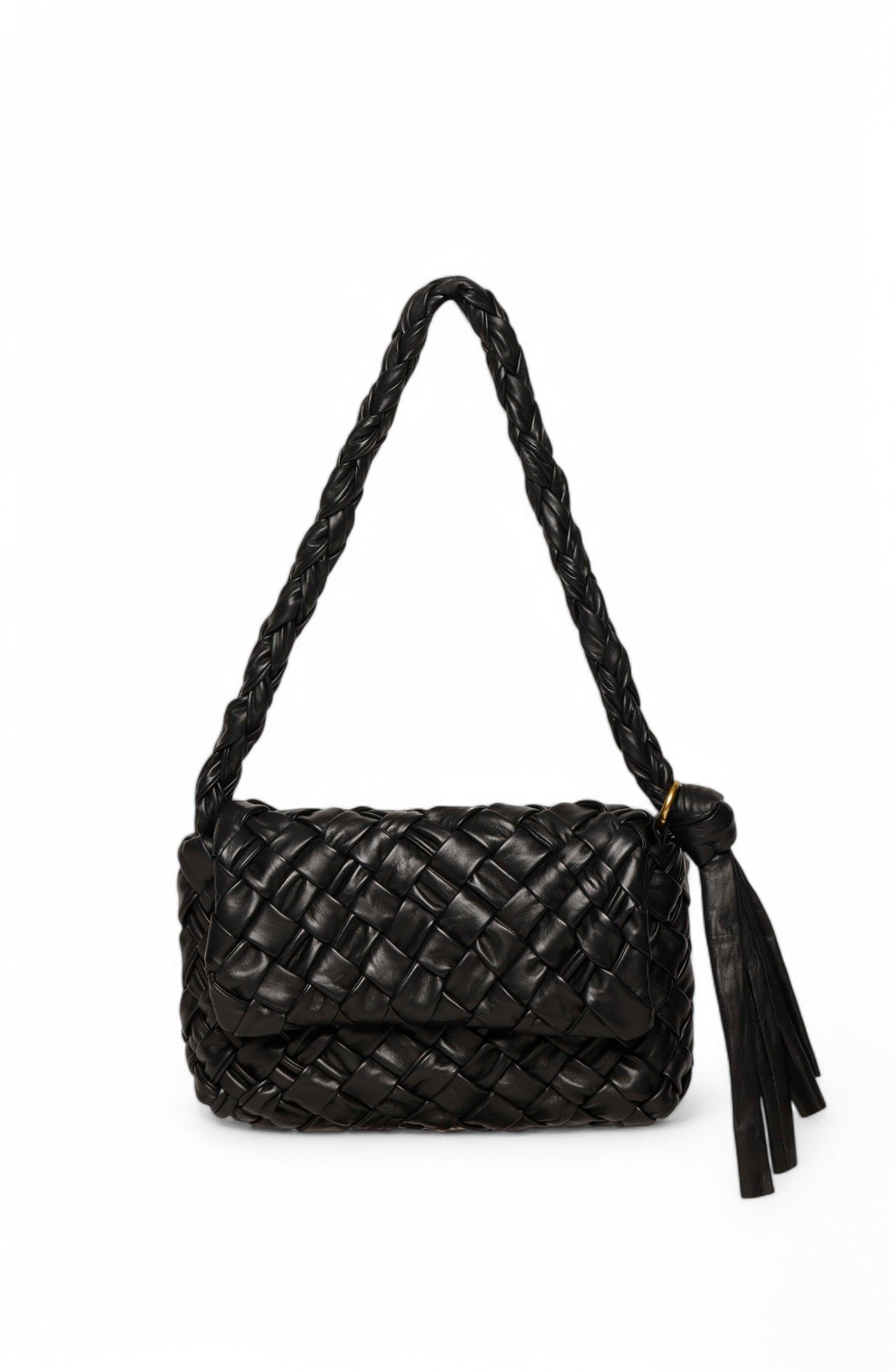 Walter Baker Halston Woven Flap Shoulder Bag, Main, color, 