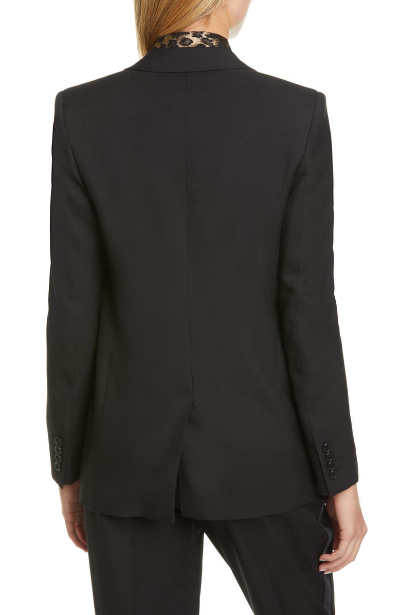 Saint Laurent One-Button Jacket, Alternate, color, Noir