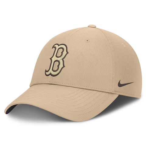 Men's Nike Khaki Boston Red Sox Desert Ripstop Club Adjustable Hat