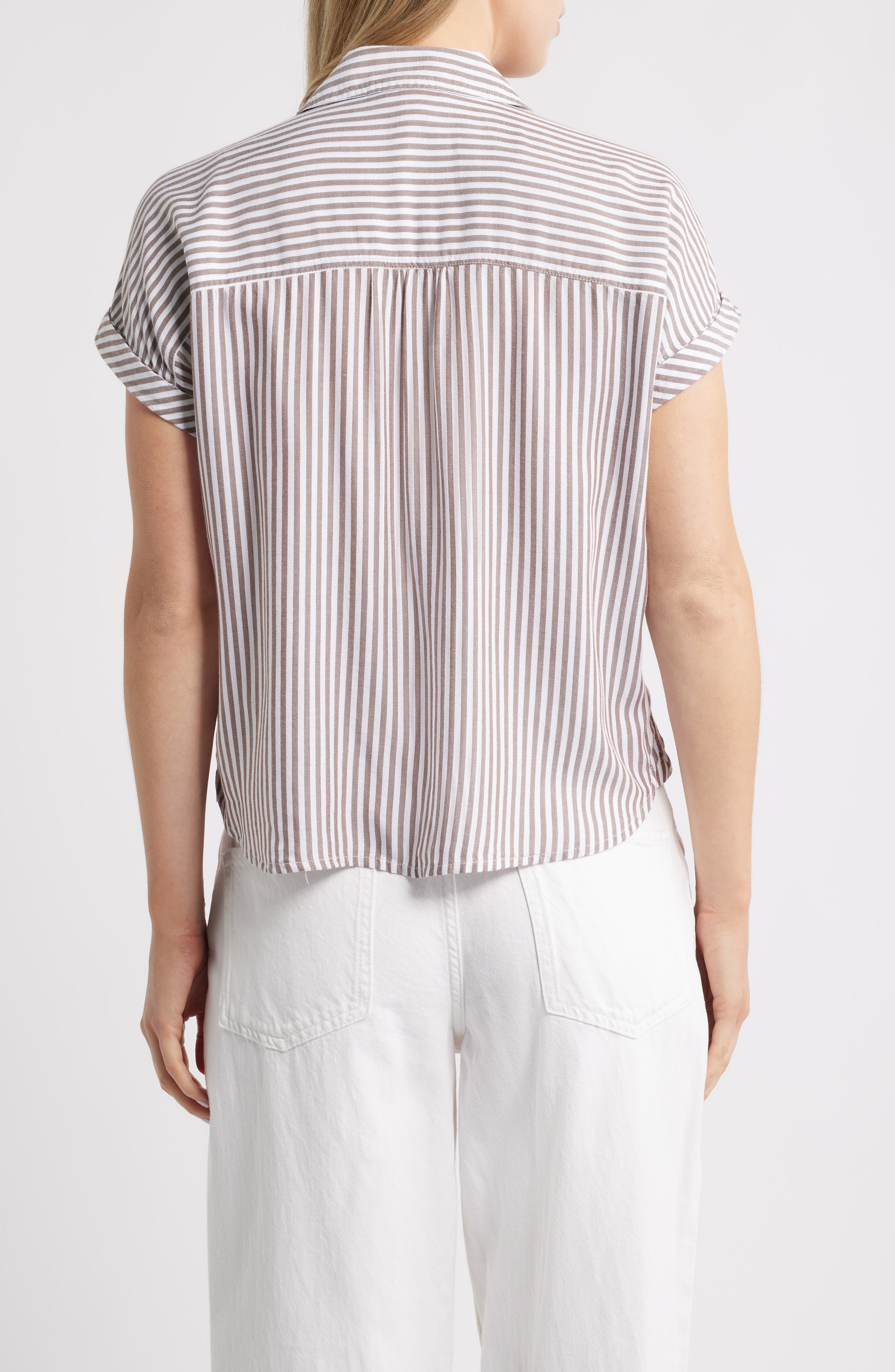 Daria Stripe Button-Up Shirt - image 2