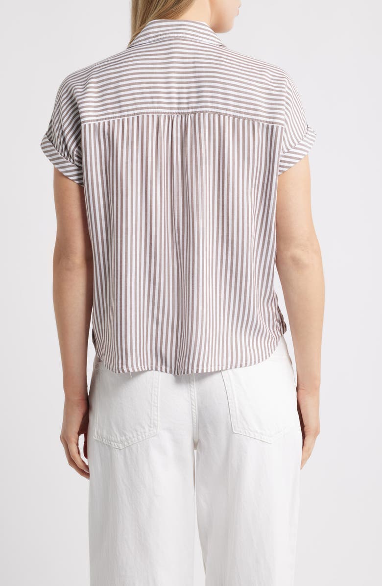 beachlunchlounge Daria Stripe Button-Up Shirt, Alternate, color,