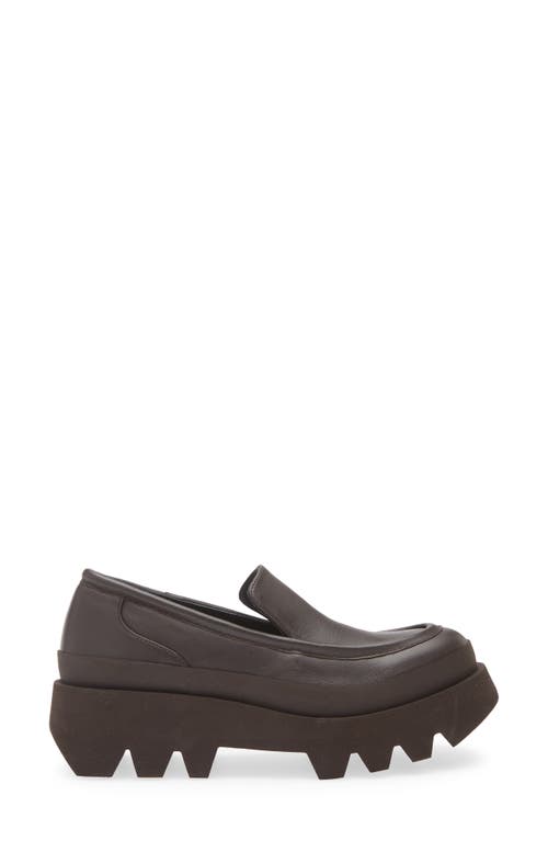 Paloma Barceló Paloma Barcelo Teseo Iris Saw Edge Platform Loafer In Moka