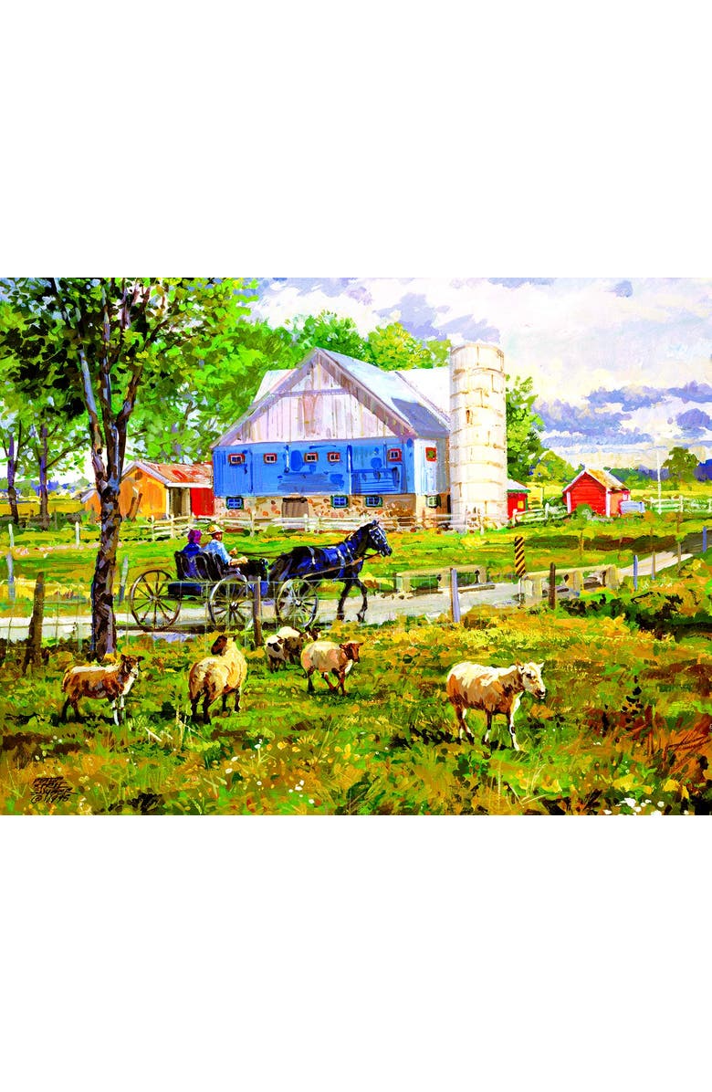 Sunsout Through the Fields 300 piece Jigsaw Puzzle for Adults, Alternate, color, Multicolor