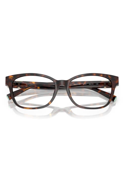 Tiffany & Co . 55mm Pillow Optical Glasses In Brown