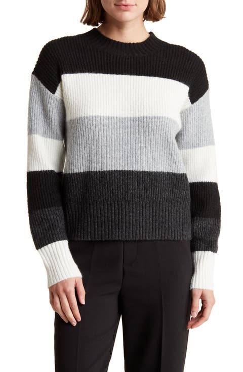 Colorblock Stripe Pullover Sweater