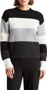 Renee C Colorblock Stripe Pullover Sweater