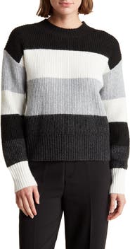 Renee C Colorblock Stripe Pullover Sweater