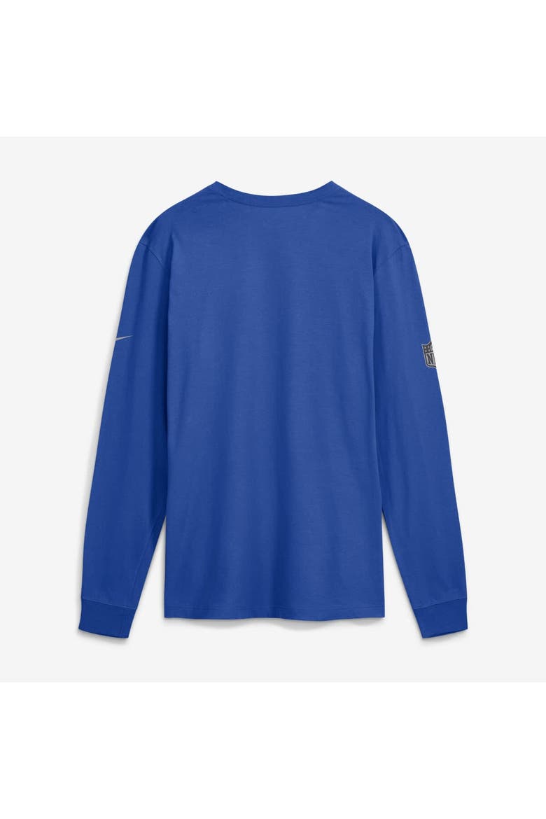 Men's Nike Royal Los Angeles Rams Sideline Bold Arch Star Dri-FIT Long Sleeve T-Shirt, Alternate, color, Royal