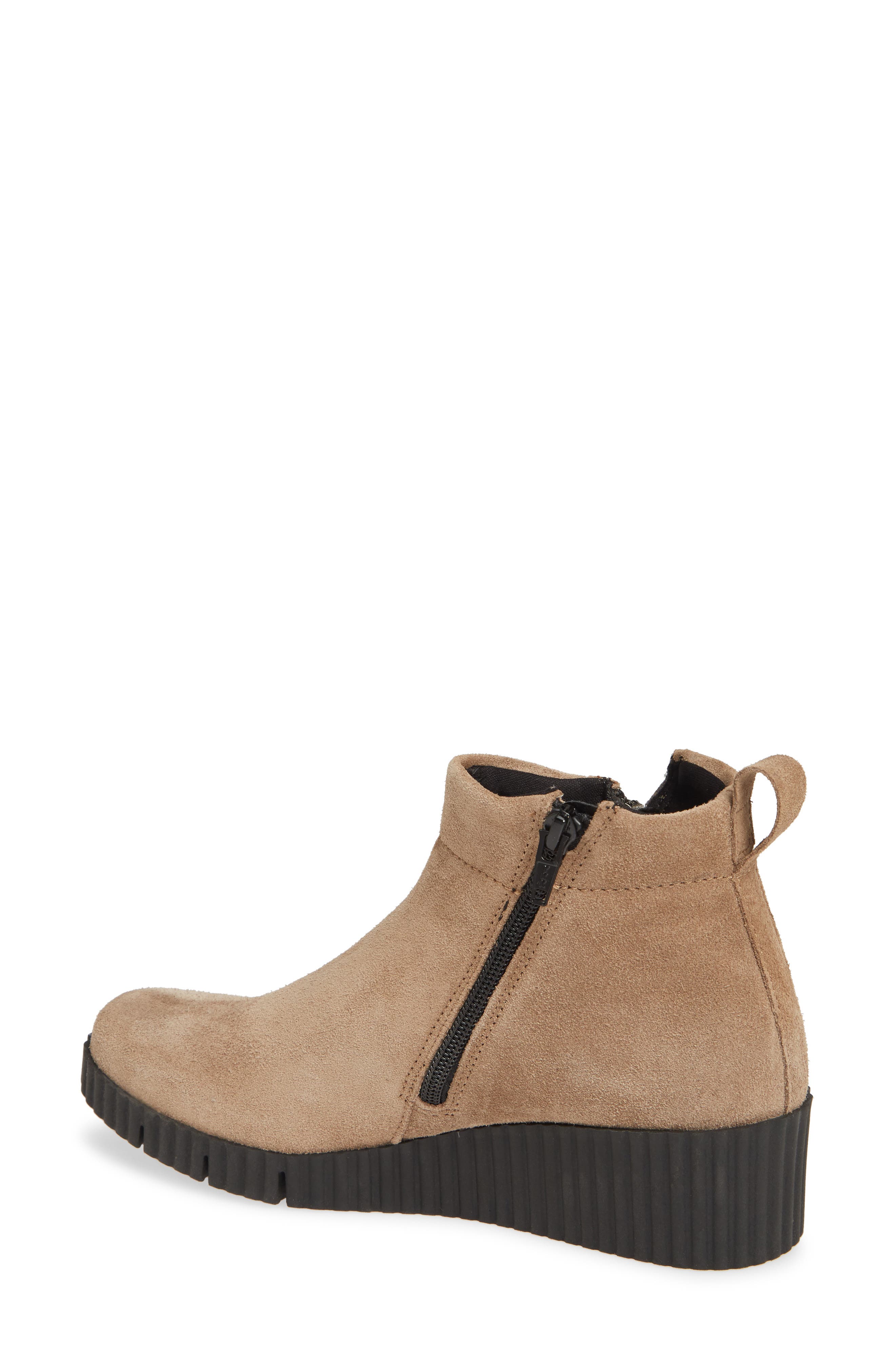 Easy Does It Wedge Bootie, Alternate, color, PEANUT SUEDE