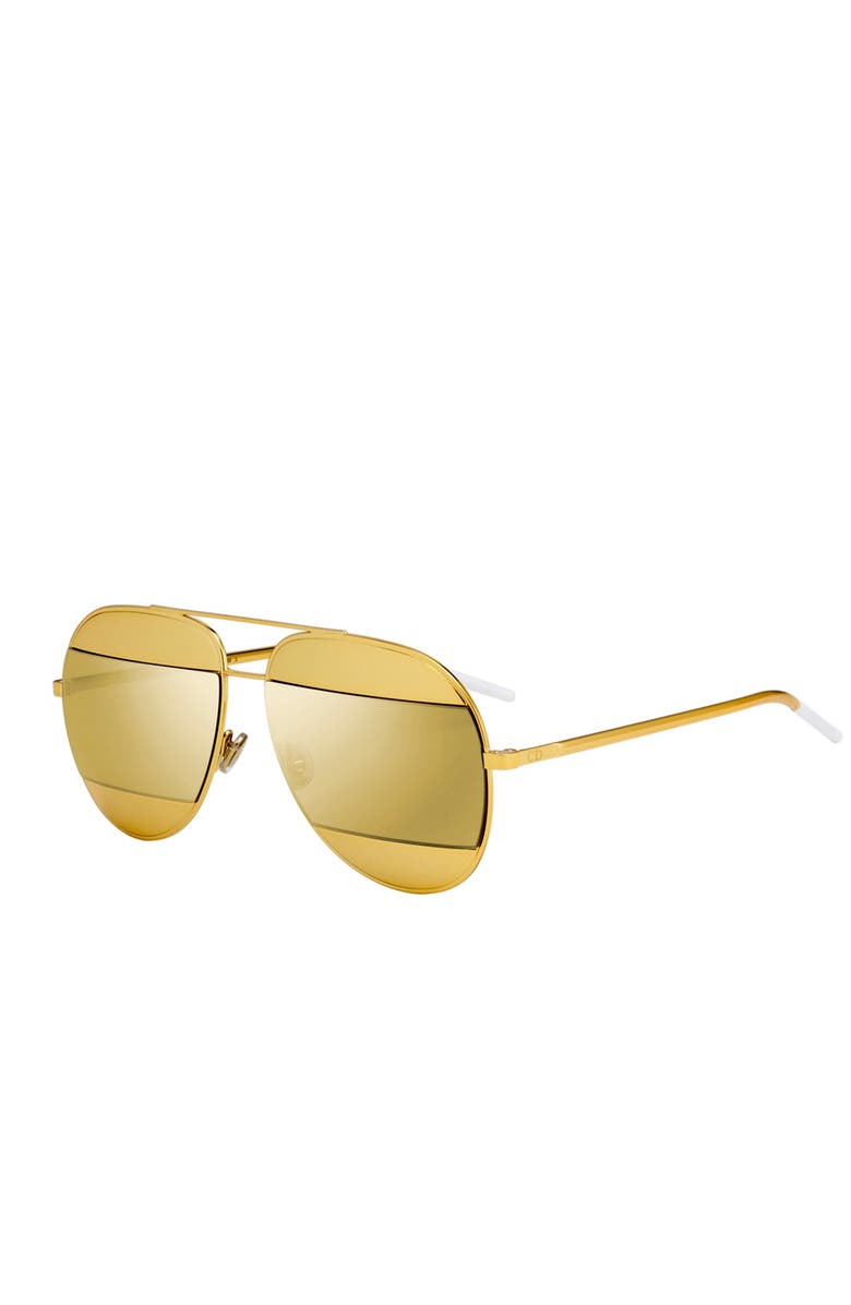 DIOR Split 59mm Aviator Sunglasses, Alternate, color, 