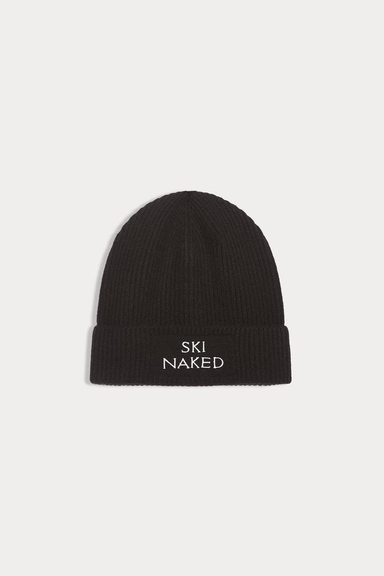 Ski Naked Beanie, Main, color, Black