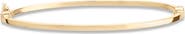 LANA Skinny 14K Gold Hollow Hinged Bangle