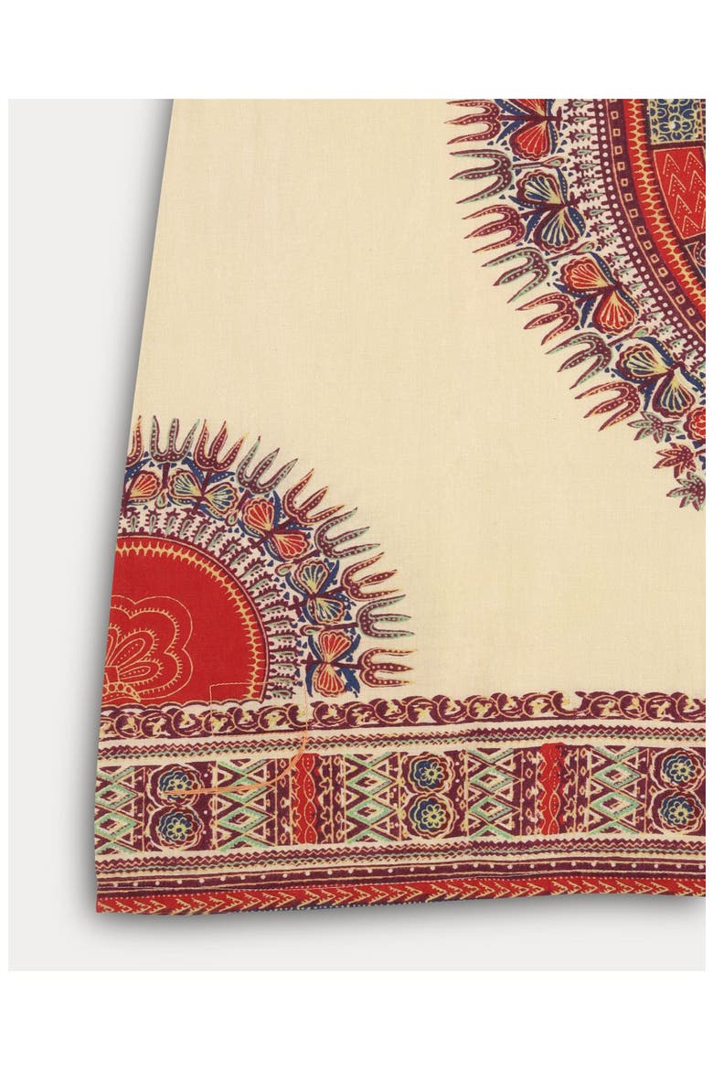 Amira Printed Cotton Dress, Alternate, color, Red
