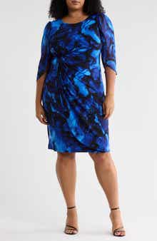 Floral Print Cape Sleeve Minidress