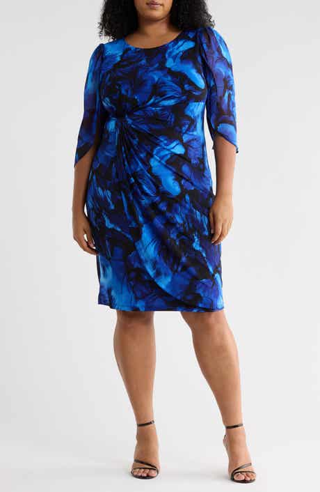 Floral Print Cape Sleeve Minidress