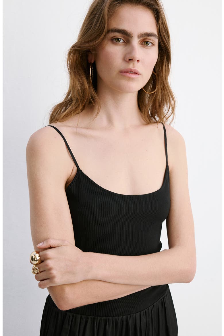 Lace-Up Back Drop Waist Mixed Media Dress, Alternate, color, BLACK