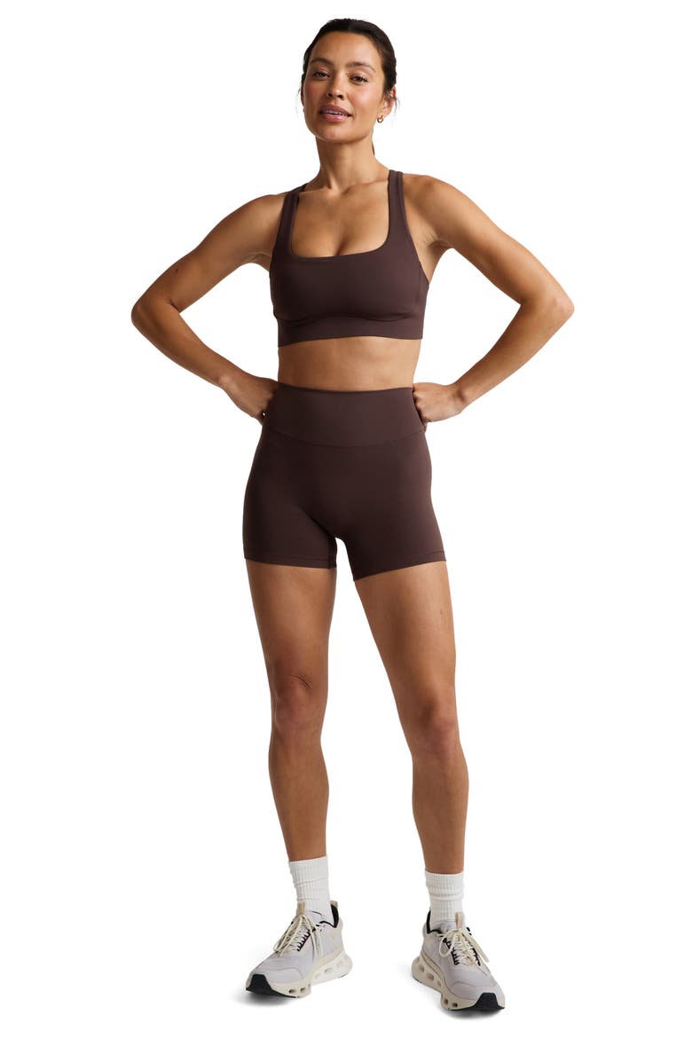 In the Zone Scoop Neck Sports Bra, Alternate, color, COCOA PLUM