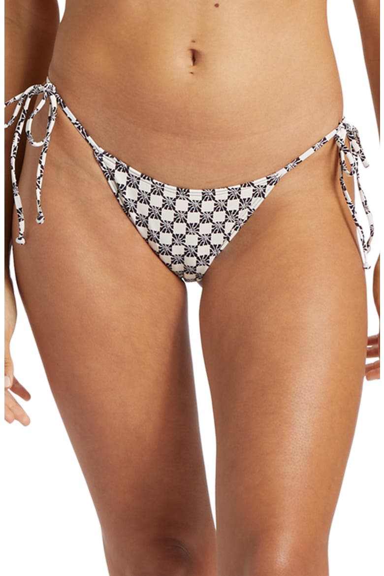 Cast a Spell Hike Side Tie Bikini Bottoms, Main, color, BLACK PEBBLE