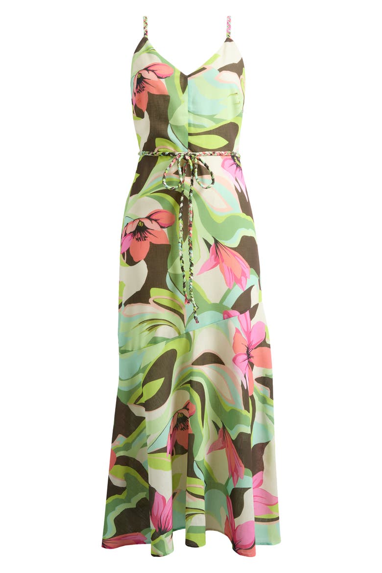 Palm Royal Maxi Dress, Alternate, color, GREEN MULTI