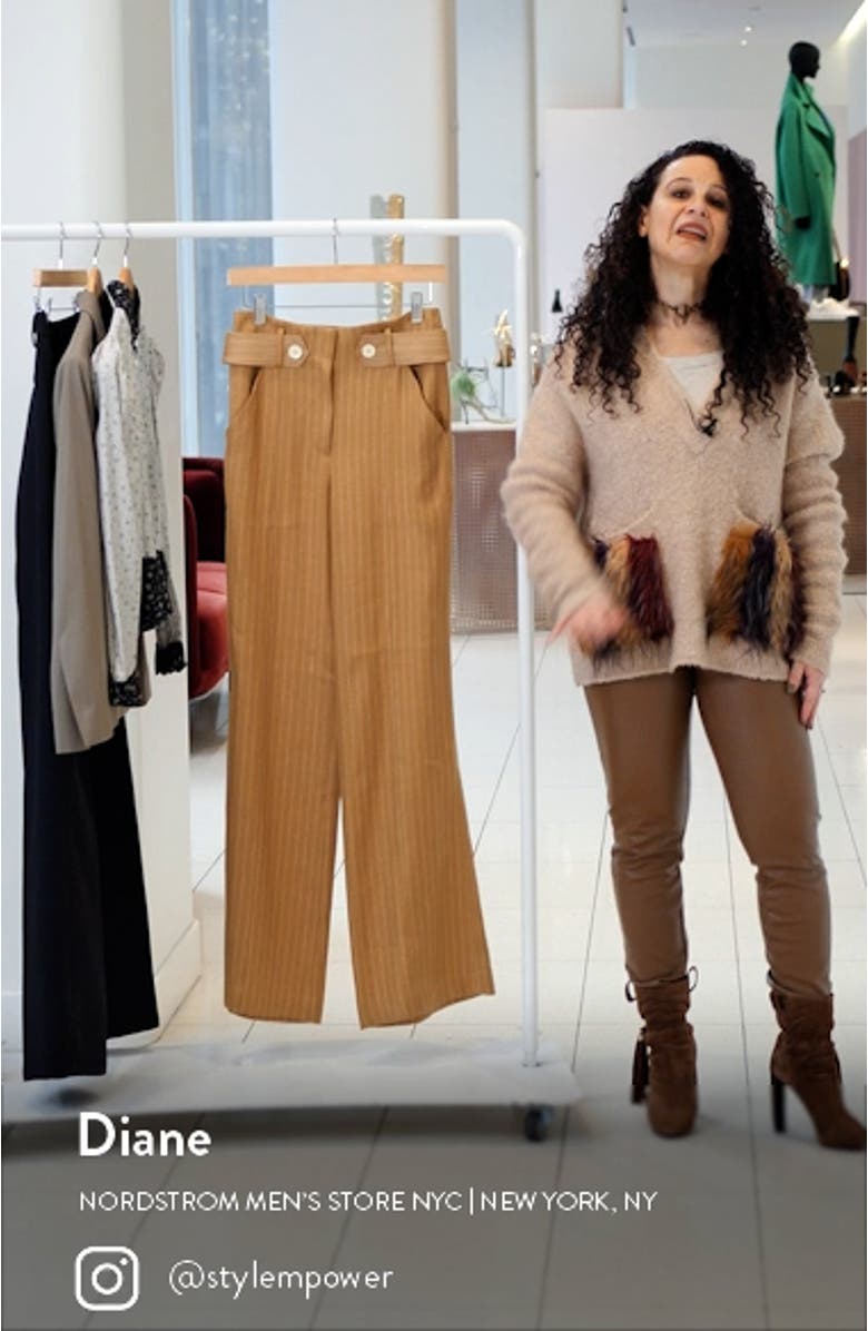 Sunny High Waist Linen Blend Pants, sales video thumbnail